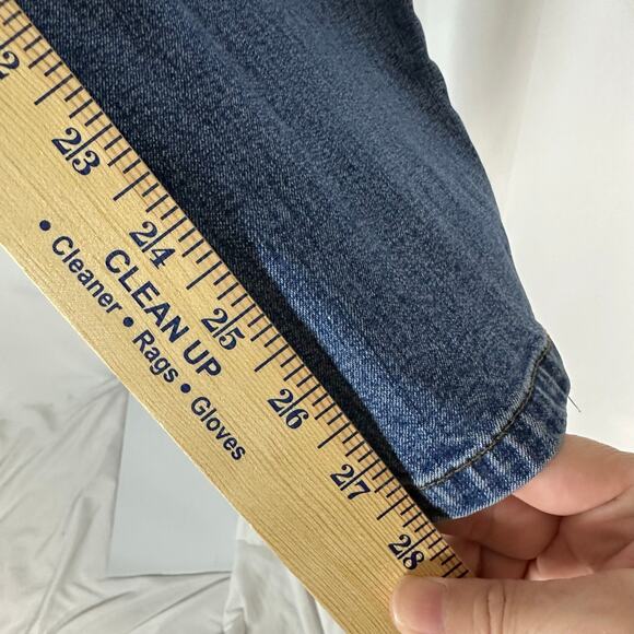 Lauren Jeans Co. Ralph Lauren Blue Denim Jeans Straight‎ Sz 12P Petite Classic - Picture 8 of 8